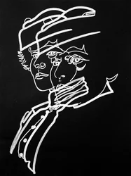 Surportrait : Colette, 2019 (acrílico sobre papel)