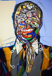 Retrato : James Baldwin 2, 2021 (óleo sobre lienzo)