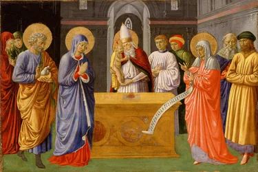Gozzoli - Purificación de la Virgen, 1461-1462