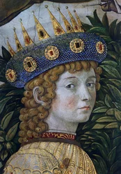 Gaspar, supuesto retrato de Lorenzo el Magnífico, (detalle) de la Procesión de los Magos