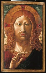 Cristo bendiciendo (temple, óleo y oro sobre tabla)