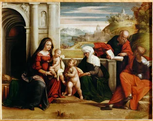 Sacra Conversazione (pintura sobre madera)