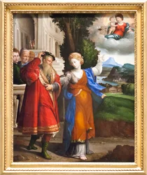 La aparición de la Virgen a Augusto y Sibilla (óleo sobre lienzo)