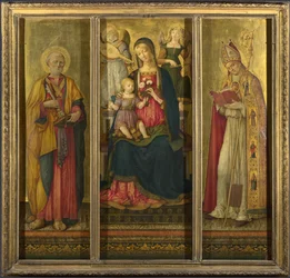 Virgen y Niño con los Santos Pedro y Nicolás, 1479