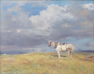 Caballo blanco, c.1910 (óleo sobre lienzo)