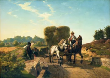Berend Goos, regreso de la cosecha de heno