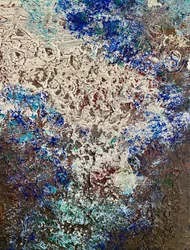 Textura azul vibrante