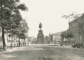 Estatua de Federico el Grande, Unter Den Linden, Berlín, Alemania, 1895