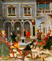 La masacre de los inocentes, mediados del siglo XV (temple sobre tabla)