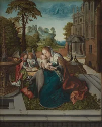 Virgen y Niño con Ángeles
