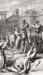 La muerte de Aquiles. (imprimir)