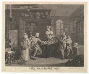 Marriage A-la-Mode, Placa III, abril 1745
