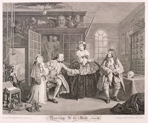 Matrimonio a la moda, 1745, placa III