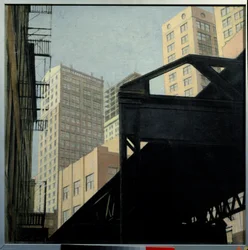 Vista de Nueva York, siglo XX (óleo sobre lienzo)
