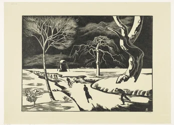 Vista de invierno, folio