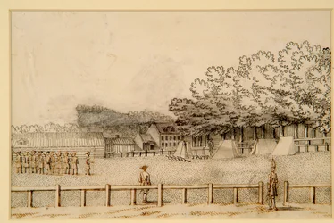 Campamento de soldados, Hampton Court Green