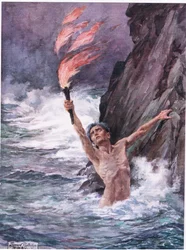 Para sí mismo la onda de la muerte, ilustración de 