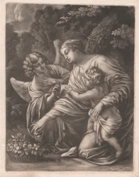 Virgen, Niño y Ángel
