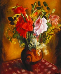 Bodegón con flores de verano