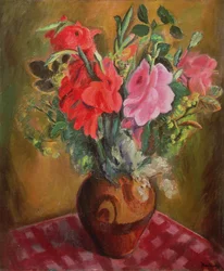 Bodegón con flores