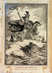 En honor de la Armada Británica. Para conmemorar la rendición de la flota alemana. Portada de Punch, 27 de noviembre de 1918