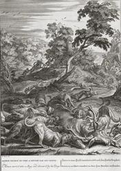 Acteón convertido en un Ciervo y devorado por sus perros