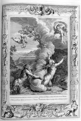 Arethusa perseguida por Alfeo y convertida en fuente, 1733