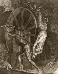 Ixión en el Tártaro en la rueda, 1731