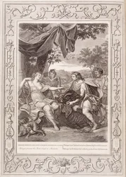 Meleagro presenta la cabeza del jabalí a Atalanta, 1731