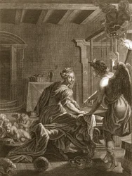 Penélope en su telar, 1731