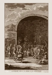 Ceremonia Religiosa de los Habitantes de la Isla de La Española, c1721