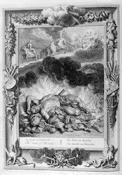 La muerte de Hércules, 1733