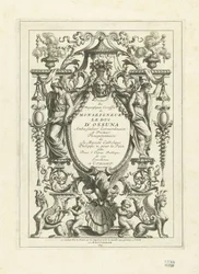 Portada para la serie de láminas de la carroza de Estado del duque de Osuna, 1713