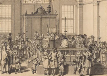 Lectura de la Ley en la sinagoga portuguesa de La Haya