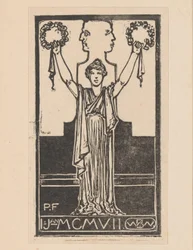 Mujer con túnica romana