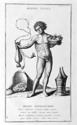 Una representación de julio, 1757