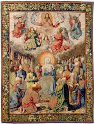 Tapiz flamenco. Pasión de Jesús (Pasión de Cristo o Pasión del Señor, Pentecostés). Patrimonio Nacional, número de inventario 10005817.