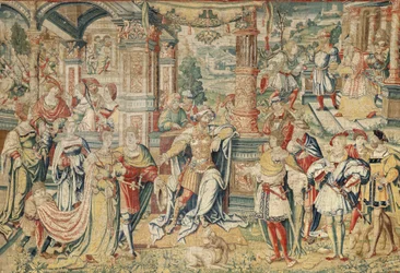 Serie de la Historia de David, c.1525 (seda y lana)