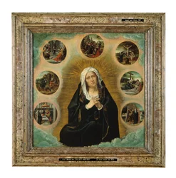 Los siete dolores de María (óleo sobre tabla)