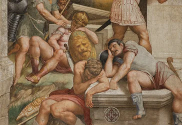 Counterfaccata, Bernardino Gatti, Resurrección 1529 (detalle)