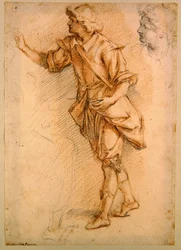 Una figura de pie