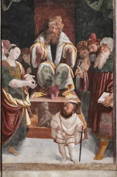 Detalle del Martirio de Santa Catalina (fresco)