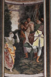 Detalle del Martirio de Santa Catalina (fresco)