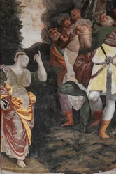 Detalle del Martirio de Santa Catalina (fresco)