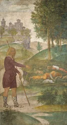 Céfalo y las ninfas, c.1520-1522 (fresco)