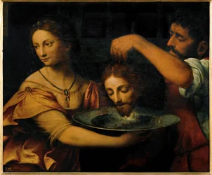 Salomé recibe la cabeza de San Juan Bautista (pintura sobre lienzo)