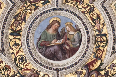 San Mateo, (detalle) de Los Cuatro Evangelistas (fresco)