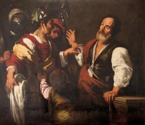 La negación de San Pedro (óleo sobre lienzo)