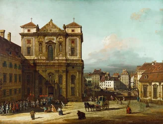 El Freyung en Viena, vista desde el noroeste
