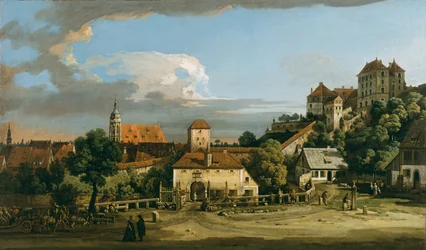 Pirna: la Obertor vista desde el sur, hacia 1760